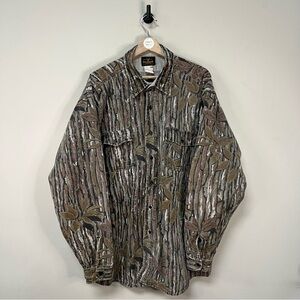 Vintage 90s Camo Button Up